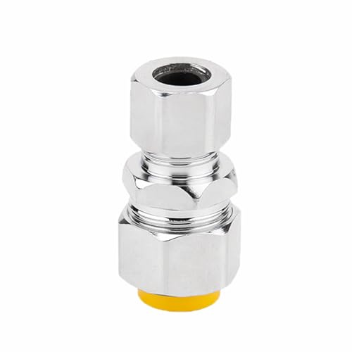 tooloflife Raccord à anneau de serrage droit 15 mm en acier inoxydable - Raccord de tuyau pour tube en cuivre - Raccord pour eau, gaz, huile et chauffage