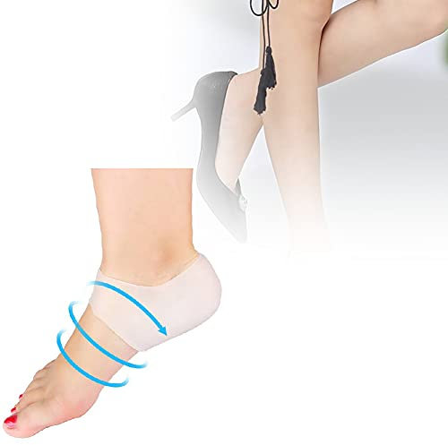 Silikon Gel Socken, Silikon Fersenschutz, 1 Paar Gel Socken für Cracked Heels, atmungsaktive Fußschutzhülse Plantar Fasciitis Schmerzlinderung Kissen Unisex