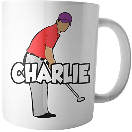 AK Giftshop Personalised Mug - Golf Player - Gift - Birthday - Christmas - Stocking Filler - Secret Santa