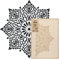 NAKLEO Mandala Große Malschablonen Durchmesser 89 cm - L, Hindu Quadratisches Geometrisches Ornament, Wiederverwendbare Kunststoff Wandschablone DIY Handwerk, Holz Möbel Boden Stoff