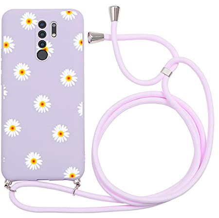 Yoedge 2 in 1 Handykette Handyhülle für Xiaomi Redmi Note 8 Pro 6,53 Hülle mit Band, Silikon Motiv mit Kordel zum Umhängen, Verstellbarer Necklace, Stoßfest Necklace Lanyard Case für Redmi Note 8 Pro