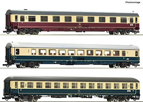 Roco 74036 H0 3er-Set Personenwagen EC 24 „Erasmus“ der DB 1.Klasse Gattung Avmz 111.2, 2.Klasse Gattung Bpmz 291.2, 2.