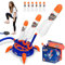 TEVO Stomp 'n Fire Rocket Launcher For Kids - Launch 3 Continuous Rockets Air Toy With 6 Foam & Storage Box Garden Toys Gifts Boys Age 3-10 Years Old, Multicolor (26557)