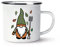 Gonk Gnome Green Orange Garden Enamel Mug Cup