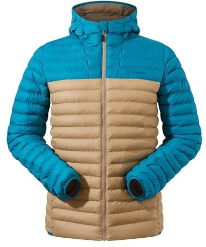 Berghaus Men's Vaskye Synthetic Insulated Jacket | Extra Warm | Durable Coat | Lightweight Design | Puffer Jacket, Kelp/Deep Ocean, XL