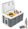 YRHome Elektrische Kühlbox Auto 48L Kühlschrank 12V 230V Auto Kühlbox Wärmt & Kühlt ECO-Modus mit Kabel Tragbare Camping Kühlbox für Auto LKW Camping Boot Reisemobil, Grau