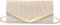 Kiss me Women Clutch Purse Evening Bag Wedding Prom Velvet Handbag, Ladies Elegant Shoulder Bag With Detachable Chain (Apricot)