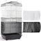 2 PCS Cubierta Jaula de Pájaros,Colector de Plumas,Rejilla Jaula para Loros, Receptor de Semillas para Pájaros Loros Mascotas Falda de Malla para Jaula Circunferencia Ajustable 140-220CM(Blanco+negro)