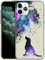 GlamCase for iPhone 11 Pro Max, iPhone 11 Pro Max Case - Galaxy Dog Pattern Design Printed Slim & Sleek Cute Plastic Hard Snap on Protective Designer Back Phone Case/Cover for iPhone 11 Pro Max White