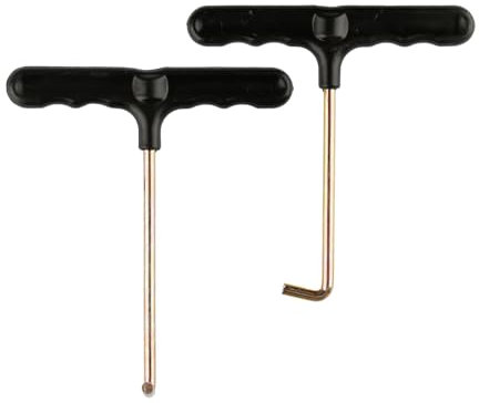 Tabanzhe 2PCS Trampoline Spring Pull Tools-T Hook Tent Peg Puller Set with Plastic Handle Tent Peg Ground Hook Extractor for Jumping Trampoline Spring Pull Installation