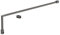 Balterly Shower Screen Support Bar Kit, Arm Brace Support for Wetroom Screens, Square Tube Shower Bracket Wall Mount, Arm Support for Wetroom Bath Enclosure- 161 x 1008 x 18mm (Brushed Pewter)