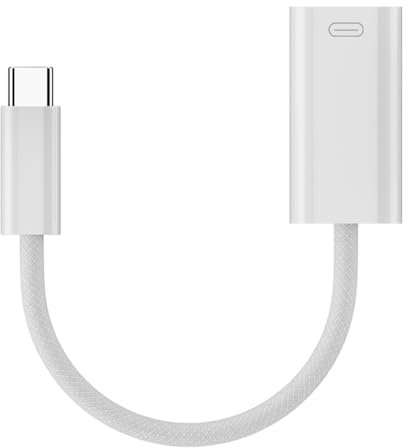AuviPal Adaptador USB C a Lightning 3 en 1, compatible con carga + datos + audio), convertidor USB C macho a Lightning hembra para iPhone 16 serie 15, iPad, MacBook y más
