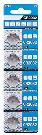 Pile bouton - 5 petites piles rondes légères | 3 V Pile de pièce de monnaie à bouton durable minuscule piles Accessoires de télécommande pour appareils électroniques portables, casques sans fil