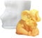 DAYnagh Moule en silicone 3D en forme d'éléphant pour la fabrication de bougies et la décoration d'intérieur