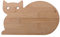 NineLives Brettchen, Holz, Katze, 24 x 14.5 x 0.5 cm