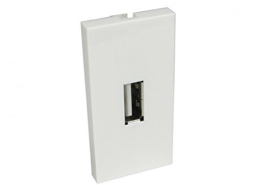 rhinocables Faceplate Frame, Modular Blanking Plate with Custom Modules, Mount Wall Plate Outlet Cover Fitting Single or Double HDMI Socket, VGA, Audio Network & USB - Home Improvement Accessories