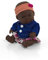 Miniland Set Puppenkleidung 21cm, Blumenkleid, Jeansjacke und Stirnband
