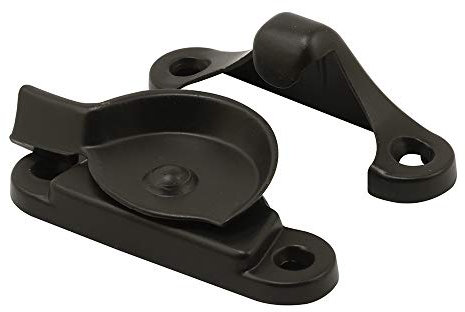 Prime-Line F 2858 - Serratura per finestra a ghigliottina, 1-3/4, foro centrale, zinco pressofuso, bronzo, 1 pezzo