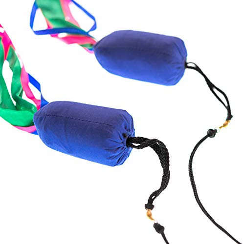 Play Juggling Spiel Jonglieren - Ribbon Bolas mit farbigen Jonglierbändern - Blau