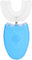 Cepillo de dientes eléctrico de silicona en forma de U recargable a prueba de agua Cuidado bucal ultrasónico Cepillo de blanqueamiento de limpieza de dientes con 4 modos(Azul)