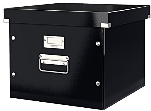 Leitz Click & Store Ablage- und Transportbox für Hängeregistratur, A4, schwarz (4-Pack)