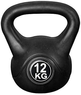 Vivol Kettlebell 12 kg Vinyl - Kugelhantel Training Gewicht met Premium Kunststoffmantel und Zementfüllung - Für Gym, Crossfit und Fitness zu Hause
