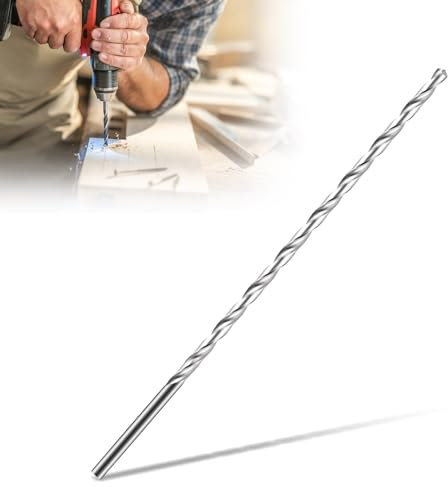 5mm Extra Long Drill Bit, 200mm HSS Titanium Twist Drill Bit Set, 5mm Long Wood Drill Bit, Multi Drill Hole Tool, Straight Shank Auger Drill, Suitable for Wood, Aluminum, Plastic