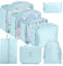 MURISE 8 Teilige Packing Cubes, Kleidertaschen, Koffer Organizer für Urlaub und Reisen, Packwürfel Set Reise Würfel, Ordnungssystem für Koffer - Blauer See