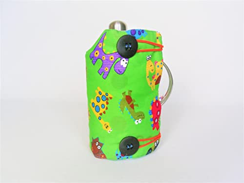 Cafetiere Cover Jacket Cosy SMALL/MEDIUM 0.7litre Glass Beaker Style Cafetiere in Novelty Dinosaur Fabric
