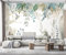 MIWEI Wallpaper Papier Peint Panoramique Plantes Tropicales Bougainvilliers Et Oiseaux Papier Peint Nature Intissé Murale Chambre Salon -MIWEI Wallpaper-021-350cmx256cm