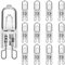 WeshLMPO G9 Halogen Bulbs 40W G9 Capsule Bulb Warm White 230V Dimmable for Oven 300 Degrees 12 Pcs