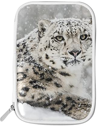 Mnsruu Snow Leopard Große Kapazität Federmäppchen Multifunktions Schule Bleistift Beutel Kosmetiktasche Fall Schreibwaren Aufbewahrung für für Studenten College Schulbedarf, multi, Einheitsgröße,