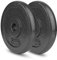 wuuhoo® Hantelscheiben Manuel 27mm Bohrung, Langhantelgewichte 2er Set, Gewichte für 1 Zoll Hantelstangen, Hantelscheibe beschichtet in Grau aus Gusseisen - Fitnessgerät für Zuhause 2x5 kg