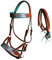 CHALLENGER 77RS35TN-F Horse Western-Zügel, Leder, gepolstert, ohne Seitenzug, Hellbraun