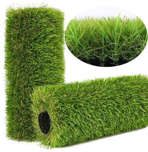 NINXANG Tapis de gazon artificiel pour extérieur et intérieur - 1,2 m x 3 m - Gazon synthétique vert - 3 cm - Tapis réaliste avec trous de drainage pour jardin, pelouse, paysage, balcon, décoration
