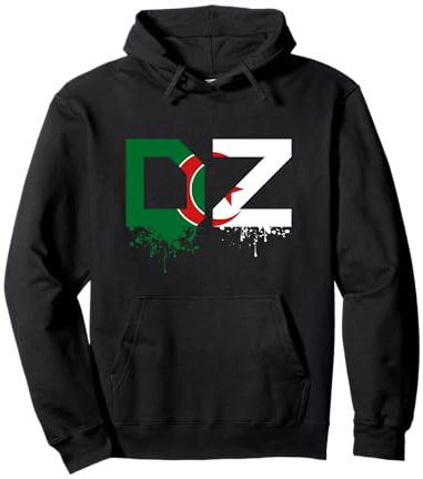 DZ Algérie Drapeau Algérien L’Équipe de l'Algérie Sweat à Capuche
