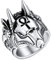 FaithHeart Edelstahl Fingerring für Herren Männer Ägyptischer Gottes Anubis Ring in Größe 59.5 Ankh Kreuz Fingerring für Vatertag Weihnachten
