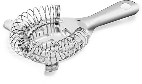 Forgast Colino per Cocktail, Colino da Bar in Acciaio Inox, Filtro Per Bevande, Diametro 11,5 cm, Adatto a Tutti i Bicchieri e Shaker, Lavabile in Lavastoviglie, Molla a Spirale Rimovibile