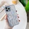 ZTOFERA TPU Back Case for iPhone 15 Pro Max, Simple Translucent Design Liquid Silicone Case with Flower Pattern, Anti-scratch Shockproof Flexible Bumper Cover for iPhone 15 Pro Max (6.7) - Purple