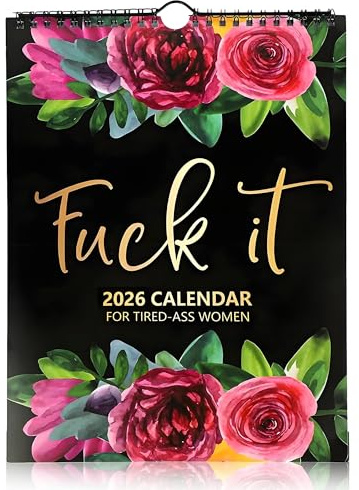 2024 Kalender für müde Frauen Wandkalender für müde Frauen Fu-ck it 2024 Kalender Sweary Kalender Planer Lustiger Monatskalender Gag Geschenk für Frauen Lustiger Home Office Wandkalender