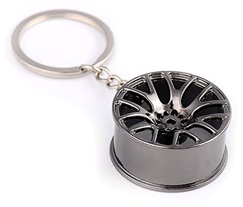 ARIOU Felgen-Schlüsselanhänger, Autoteile aus Metall, Autoteile, Metall-Schlüsselanhänger, Metall-Schlüsselanhänger, Auto-Reifen, Felge, dekorativer Anhänger, Auto-Schlüsselanhänger, Zubehör