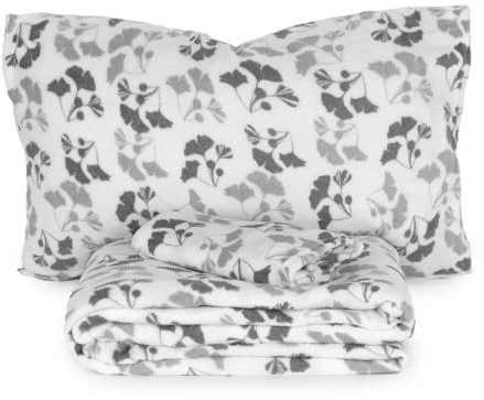Set lenzuola Completo letto in Pile Coral art. Brigida, Termico, Morbido, Caldo per letto Singolo GRIGIO