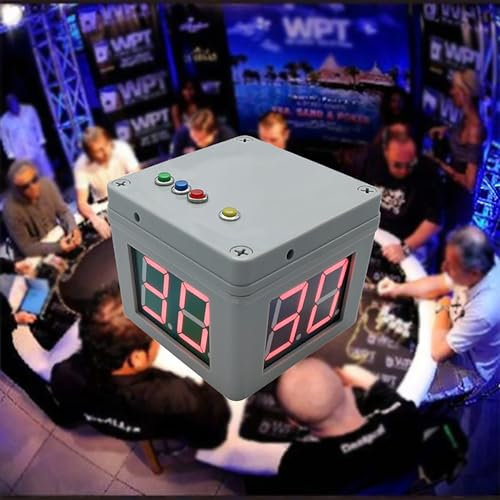 Compte À Rebours, Minuterie De Tournoi De Poker À 4 Faces, 3 Couleurs De Tubes Lumineux LED pour Les Compétitions D'échecs Et De Cartes, Go, Échecs, E-Sports, Etc.