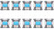 10pcs 3 Pin Mechanical Keyboard Switch Blue Cherry MX Keyboard Tester Kit USB Gaming Keyboard