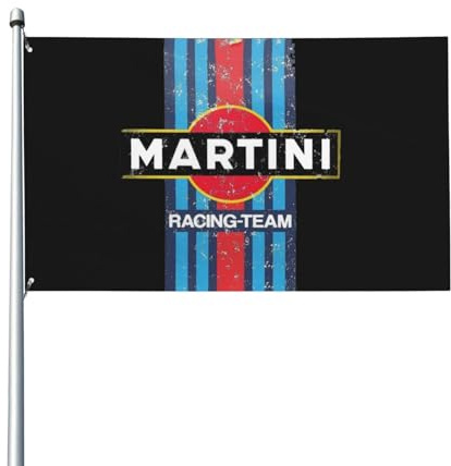 Compatible With Martini Racing Bandiera 3x5 piedi Bandiere per esterni Bandiere da giardino Bandiere per casa Banner Decor per cortile Portico Prato Decorazioni per la casa