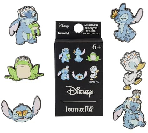 Loungefly Disney - Lilo & Stitch - Springtime Stitch - 1 Of 6 To Collect - Styles Vary - Lilo And Stitch - Blind Box - Emaille-Nadeln - Niedliche Brosche Zum Sammeln - Für Rucksäcke & Taschen