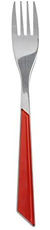 KASANOVA Forchetta Mirror Rossa in Acciaio Inox Rosso Tavola