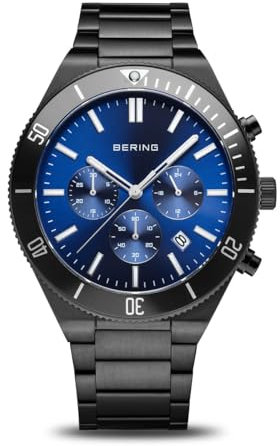 BERING Herren Uhr Quarz Movement - Classic Collection mit Edelstahl und Saphirglas 15043-727 - Wasserdicht: 10 ATM
