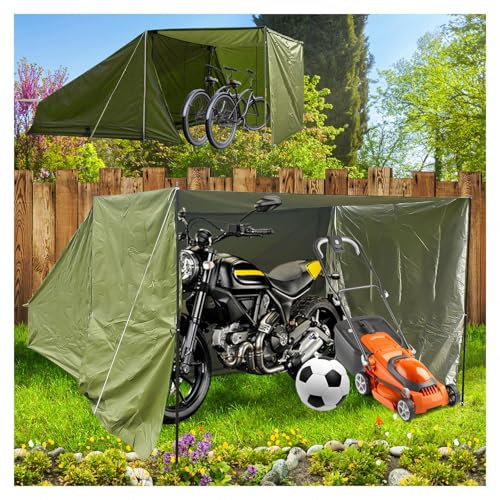 YSMSMZJK Abri Velo Exterieur avec Toile D'ombrage Amovible Abri Pompe Piscine Convient pour Le Stockage du Bois De Chauffage Rangement Outils Jardin Abri Tondeuse