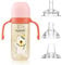 Gobelet pour Bébé à Partir de 6 Mois et Plus, Anti-Déversement pour Tout-Petits, avec Poignées, Bec Souple, Anti-Fuite, 3 Types de Becs en Silicone